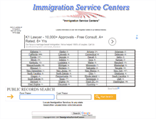 Tablet Screenshot of immigrationservicecenters.com